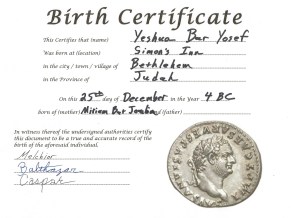 Jesus' Birth Certificate