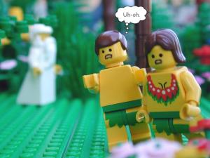 Genesis3:8 Lego Adam And Eve