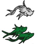 Detail from the cover of “One Fish, Two Fish, Red Fish, Blue Fish” by Dr. Seuss